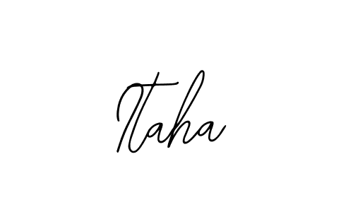 How to make Itaha name signature. Use Bearetta-2O07w style for creating short signs online. This is the latest handwritten sign. Itaha signature style 12 images and pictures png