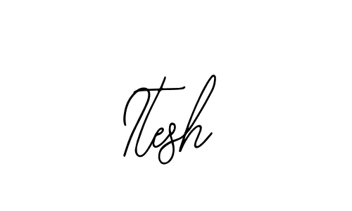 Use a signature maker to create a handwritten signature online. With this signature software, you can design (Bearetta-2O07w) your own signature for name Itesh. Itesh signature style 12 images and pictures png