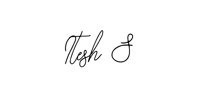 How to make Itesh S signature? Bearetta-2O07w is a professional autograph style. Create handwritten signature for Itesh S name. Itesh S signature style 12 images and pictures png