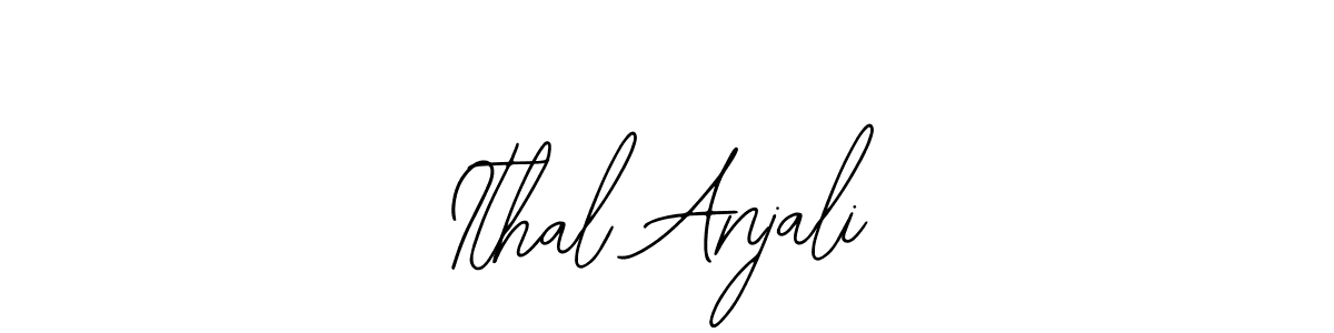 Similarly Bearetta-2O07w is the best handwritten signature design. Signature creator online .You can use it as an online autograph creator for name Ithal Anjali. Ithal Anjali signature style 12 images and pictures png
