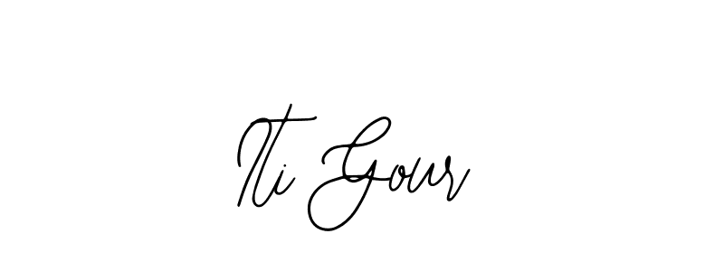 Make a beautiful signature design for name Iti Gour. With this signature (Bearetta-2O07w) style, you can create a handwritten signature for free. Iti Gour signature style 12 images and pictures png