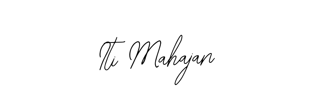 Also we have Iti Mahajan name is the best signature style. Create professional handwritten signature collection using Bearetta-2O07w autograph style. Iti Mahajan signature style 12 images and pictures png