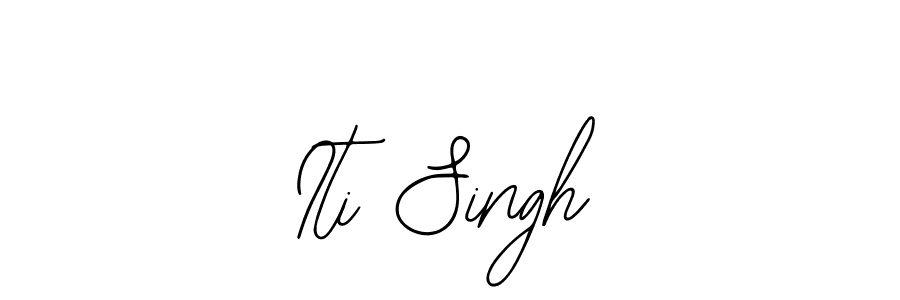 The best way (Bearetta-2O07w) to make a short signature is to pick only two or three words in your name. The name Iti Singh include a total of six letters. For converting this name. Iti Singh signature style 12 images and pictures png