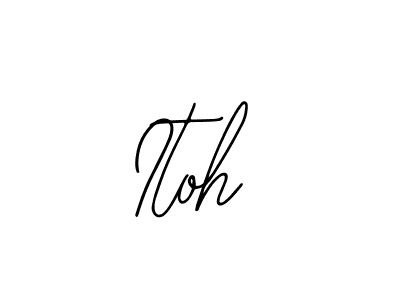 You should practise on your own different ways (Bearetta-2O07w) to write your name (Itoh) in signature. don't let someone else do it for you. Itoh signature style 12 images and pictures png