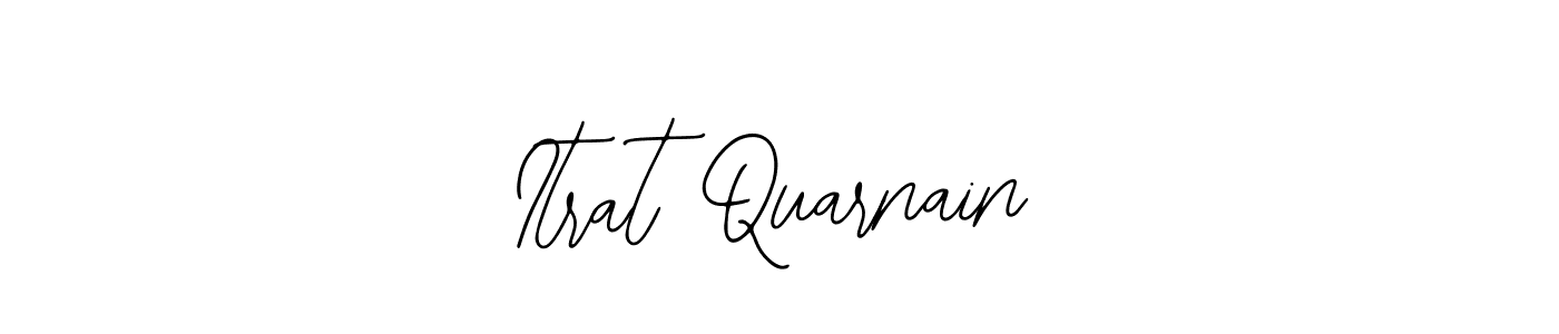 How to make Itrat Quarnain name signature. Use Bearetta-2O07w style for creating short signs online. This is the latest handwritten sign. Itrat Quarnain signature style 12 images and pictures png