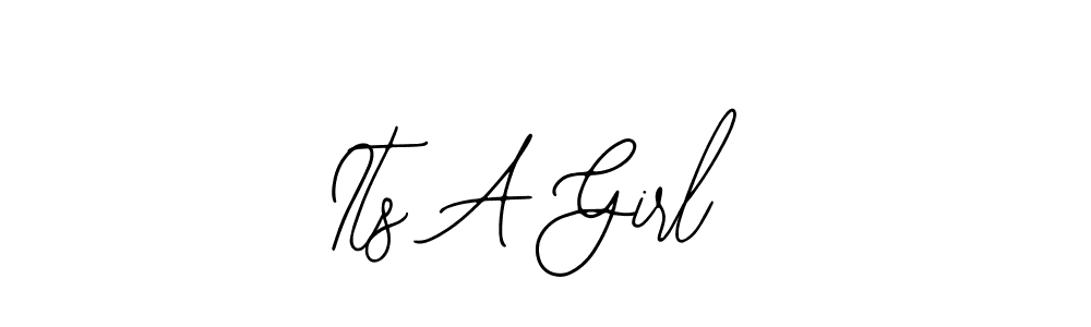 Design your own signature with our free online signature maker. With this signature software, you can create a handwritten (Bearetta-2O07w) signature for name Its A Girl. Its A Girl signature style 12 images and pictures png