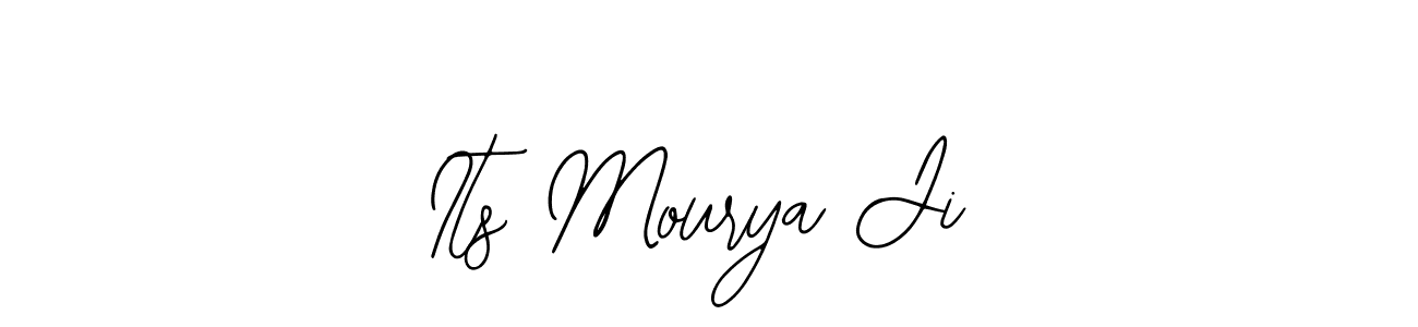 How to make Its Mourya Ji name signature. Use Bearetta-2O07w style for creating short signs online. This is the latest handwritten sign. Its Mourya Ji signature style 12 images and pictures png