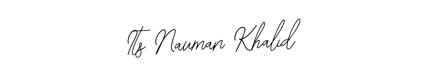 How to make Its Nauman Khalid name signature. Use Bearetta-2O07w style for creating short signs online. This is the latest handwritten sign. Its Nauman Khalid signature style 12 images and pictures png