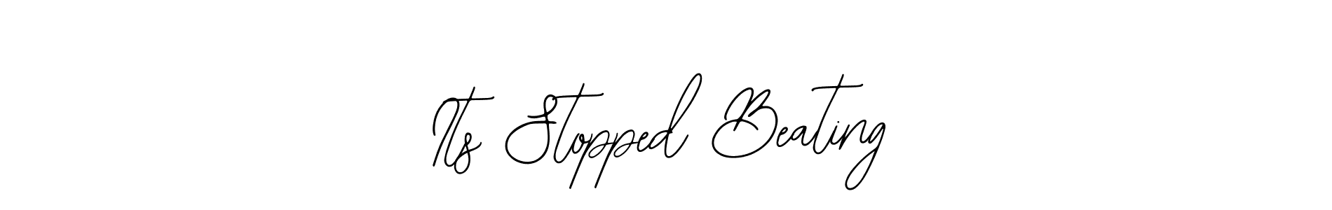 Also You can easily find your signature by using the search form. We will create Its Stopped Beating name handwritten signature images for you free of cost using Bearetta-2O07w sign style. Its Stopped Beating signature style 12 images and pictures png