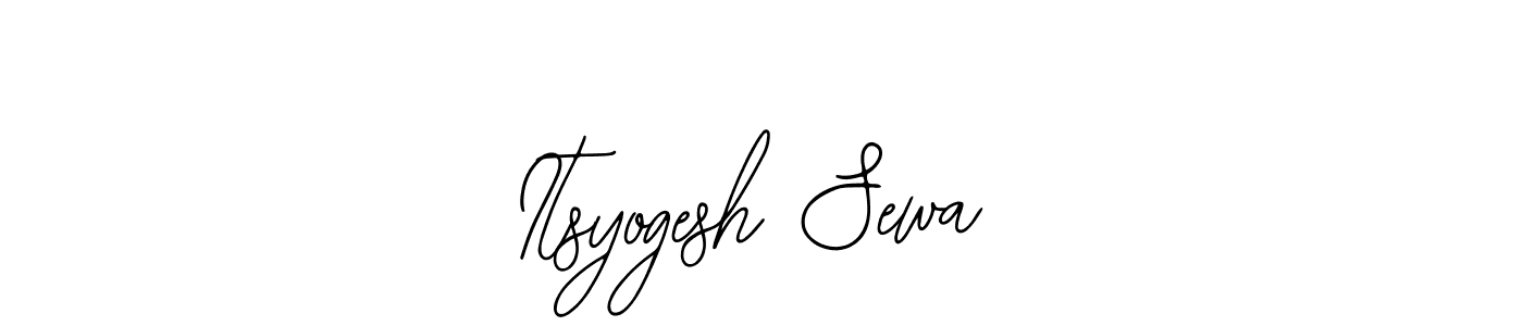 How to make Itsyogesh Sewa signature? Bearetta-2O07w is a professional autograph style. Create handwritten signature for Itsyogesh Sewa name. Itsyogesh Sewa signature style 12 images and pictures png