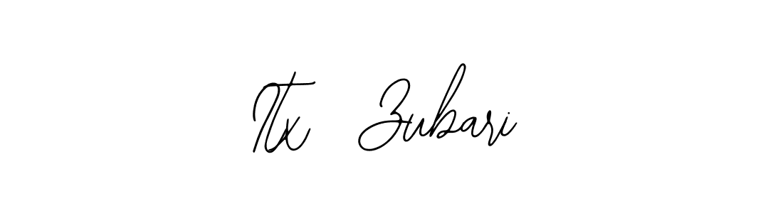 Use a signature maker to create a handwritten signature online. With this signature software, you can design (Bearetta-2O07w) your own signature for name Itx  Zubari. Itx  Zubari signature style 12 images and pictures png