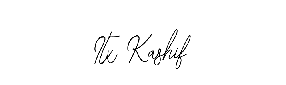 How to make Itx Kashif name signature. Use Bearetta-2O07w style for creating short signs online. This is the latest handwritten sign. Itx Kashif signature style 12 images and pictures png