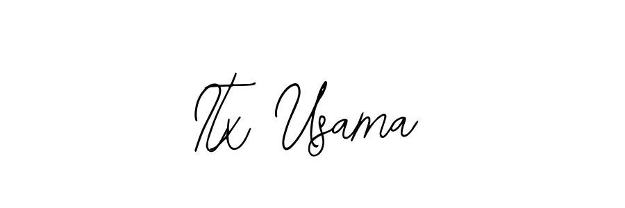 Use a signature maker to create a handwritten signature online. With this signature software, you can design (Bearetta-2O07w) your own signature for name Itx Usama. Itx Usama signature style 12 images and pictures png