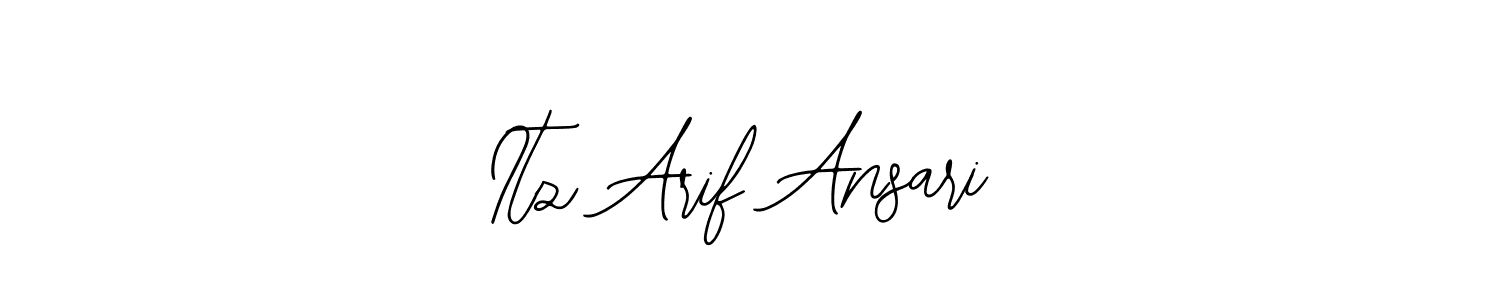 The best way (Bearetta-2O07w) to make a short signature is to pick only two or three words in your name. The name Itz Arif Ansari include a total of six letters. For converting this name. Itz Arif Ansari signature style 12 images and pictures png
