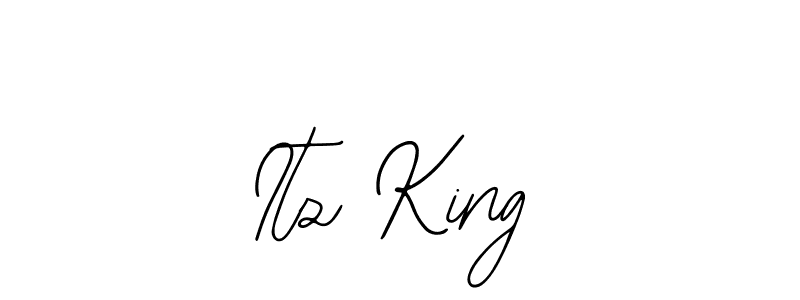 Design your own signature with our free online signature maker. With this signature software, you can create a handwritten (Bearetta-2O07w) signature for name Itz King. Itz King signature style 12 images and pictures png