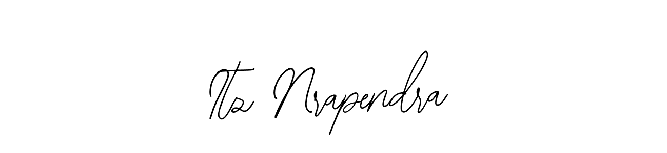 if you are searching for the best signature style for your name Itz Nrapendra. so please give up your signature search. here we have designed multiple signature styles  using Bearetta-2O07w. Itz Nrapendra signature style 12 images and pictures png