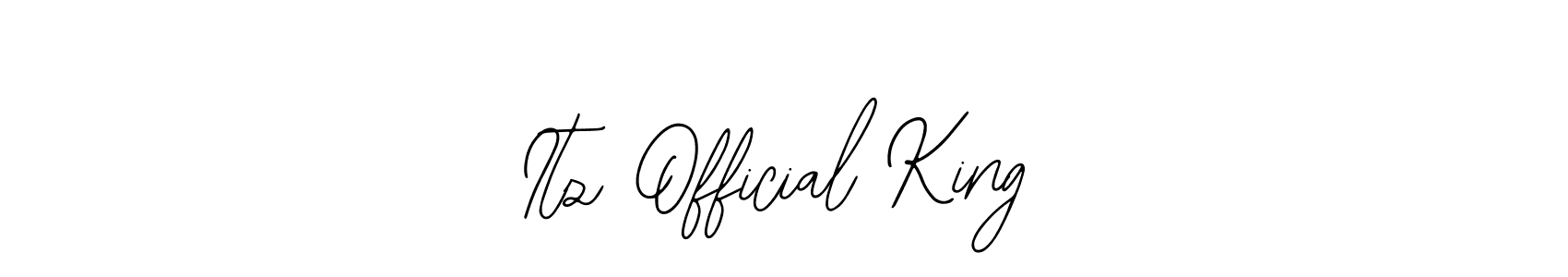 Similarly Bearetta-2O07w is the best handwritten signature design. Signature creator online .You can use it as an online autograph creator for name Itz Official King. Itz Official King signature style 12 images and pictures png
