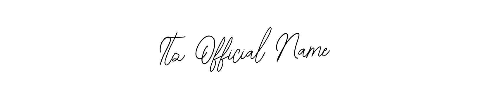 The best way (Bearetta-2O07w) to make a short signature is to pick only two or three words in your name. The name Itz Official Name include a total of six letters. For converting this name. Itz Official Name signature style 12 images and pictures png