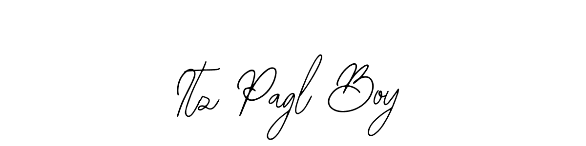 Also You can easily find your signature by using the search form. We will create Itz Pagl Boy name handwritten signature images for you free of cost using Bearetta-2O07w sign style. Itz Pagl Boy signature style 12 images and pictures png