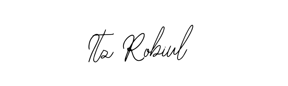 Use a signature maker to create a handwritten signature online. With this signature software, you can design (Bearetta-2O07w) your own signature for name Itz Robiul. Itz Robiul signature style 12 images and pictures png