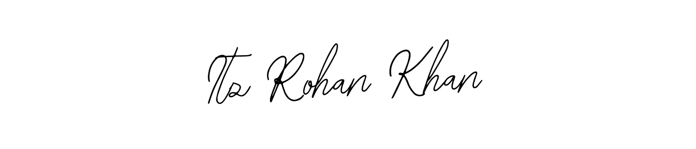 Similarly Bearetta-2O07w is the best handwritten signature design. Signature creator online .You can use it as an online autograph creator for name Itz Rohan Khan. Itz Rohan Khan signature style 12 images and pictures png