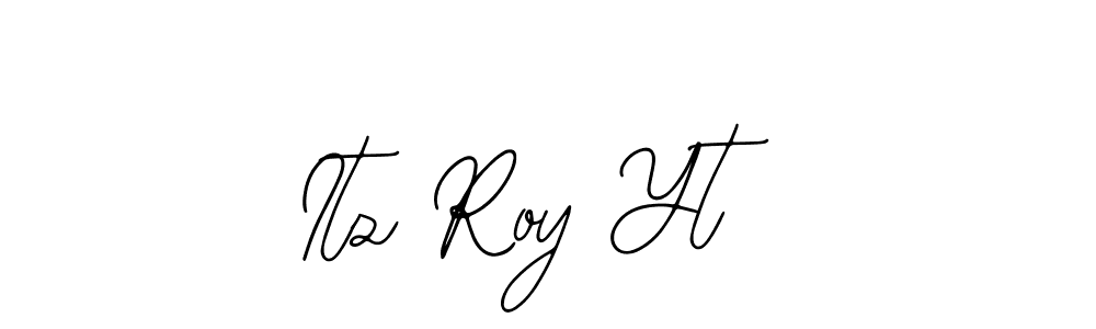 Use a signature maker to create a handwritten signature online. With this signature software, you can design (Bearetta-2O07w) your own signature for name Itz Roy Yt. Itz Roy Yt signature style 12 images and pictures png