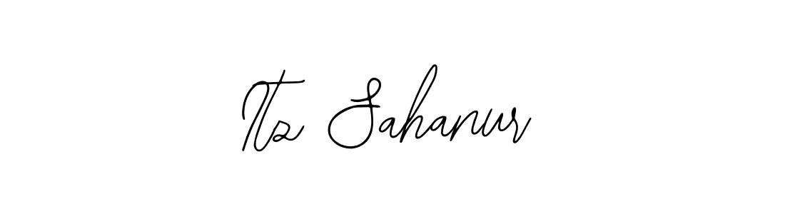 Similarly Bearetta-2O07w is the best handwritten signature design. Signature creator online .You can use it as an online autograph creator for name Itz Sahanur. Itz Sahanur signature style 12 images and pictures png