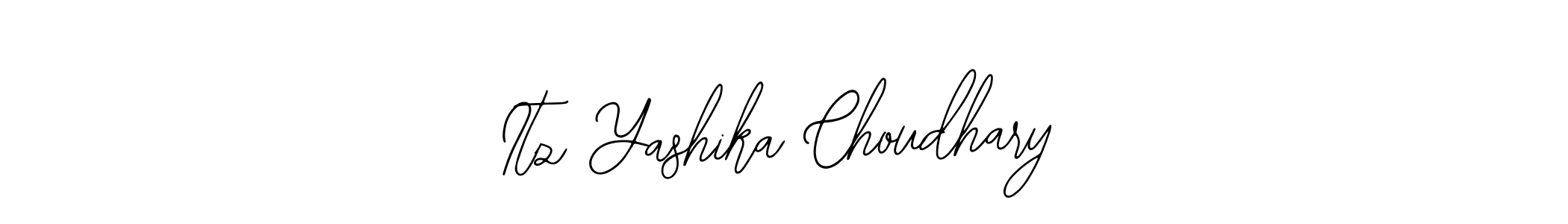How to make Itz Yashika Choudhary name signature. Use Bearetta-2O07w style for creating short signs online. This is the latest handwritten sign. Itz Yashika Choudhary signature style 12 images and pictures png