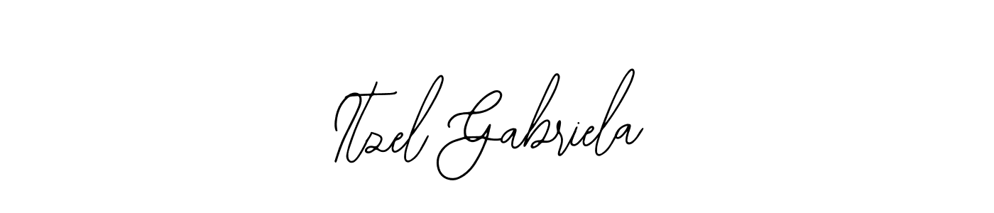 Itzel Gabriela stylish signature style. Best Handwritten Sign (Bearetta-2O07w) for my name. Handwritten Signature Collection Ideas for my name Itzel Gabriela. Itzel Gabriela signature style 12 images and pictures png