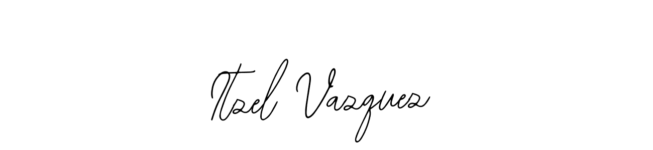 Bearetta-2O07w is a professional signature style that is perfect for those who want to add a touch of class to their signature. It is also a great choice for those who want to make their signature more unique. Get Itzel Vazquez name to fancy signature for free. Itzel Vazquez signature style 12 images and pictures png