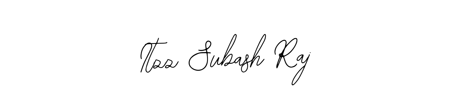 You should practise on your own different ways (Bearetta-2O07w) to write your name (Itzz Subash Raj) in signature. don't let someone else do it for you. Itzz Subash Raj signature style 12 images and pictures png