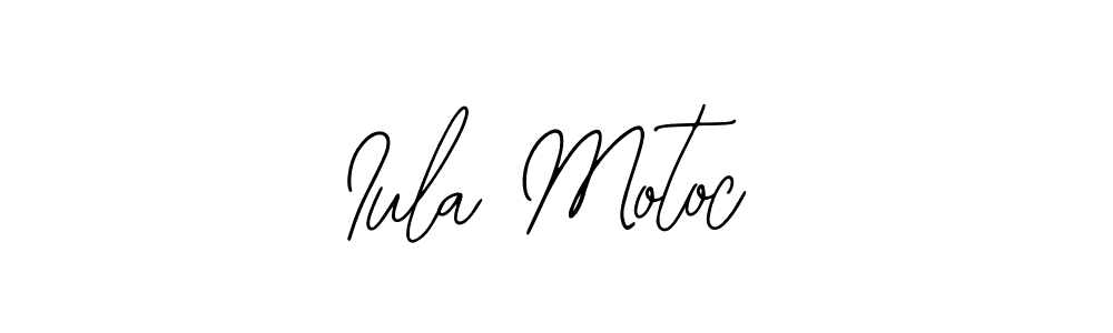 The best way (Bearetta-2O07w) to make a short signature is to pick only two or three words in your name. The name Iula Motoc include a total of six letters. For converting this name. Iula Motoc signature style 12 images and pictures png