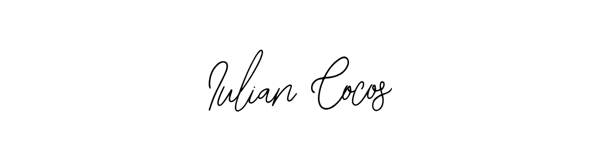 This is the best signature style for the Iulian Cocos name. Also you like these signature font (Bearetta-2O07w). Mix name signature. Iulian Cocos signature style 12 images and pictures png