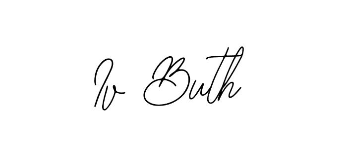 Also You can easily find your signature by using the search form. We will create Iv Buth name handwritten signature images for you free of cost using Bearetta-2O07w sign style. Iv Buth signature style 12 images and pictures png