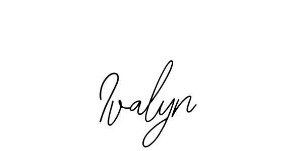 Design your own signature with our free online signature maker. With this signature software, you can create a handwritten (Bearetta-2O07w) signature for name Ivalyn. Ivalyn signature style 12 images and pictures png