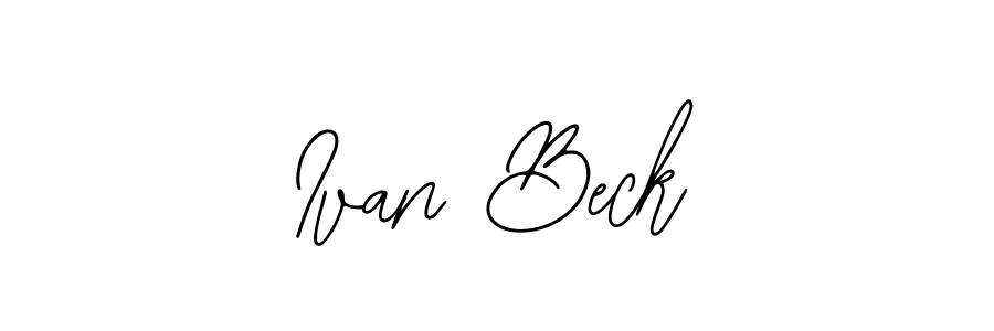 Also You can easily find your signature by using the search form. We will create Ivan Beck name handwritten signature images for you free of cost using Bearetta-2O07w sign style. Ivan Beck signature style 12 images and pictures png