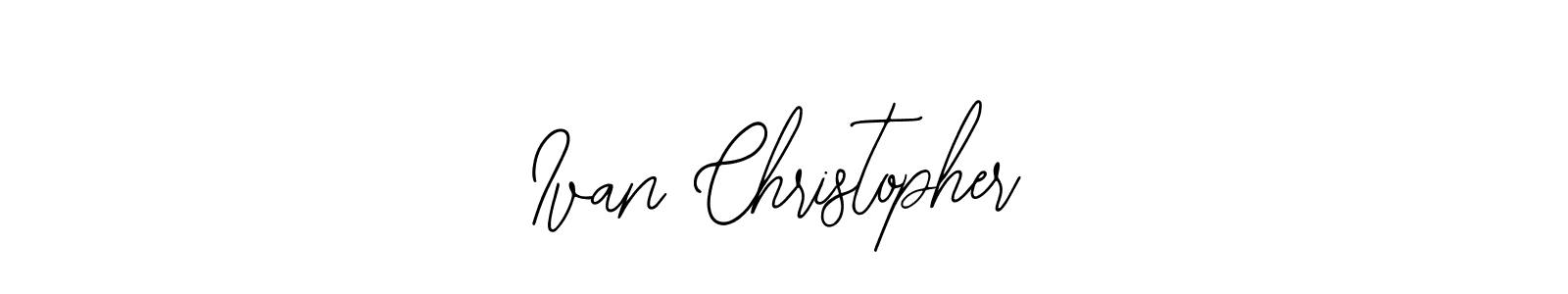 Design your own signature with our free online signature maker. With this signature software, you can create a handwritten (Bearetta-2O07w) signature for name Ivan Christopher. Ivan Christopher signature style 12 images and pictures png