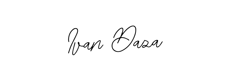 How to make Ivan Daza name signature. Use Bearetta-2O07w style for creating short signs online. This is the latest handwritten sign. Ivan Daza signature style 12 images and pictures png