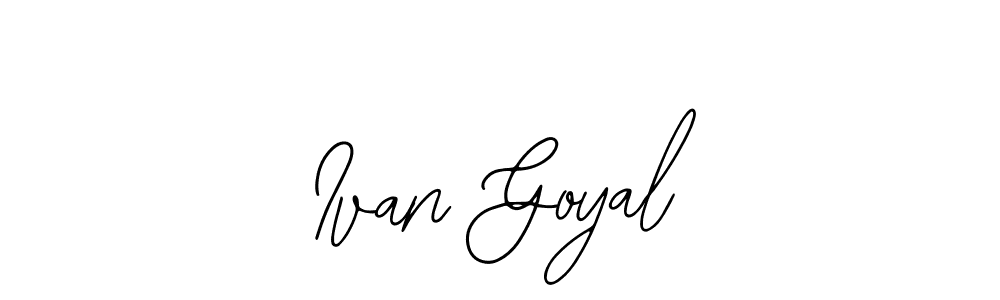 Best and Professional Signature Style for Ivan Goyal. Bearetta-2O07w Best Signature Style Collection. Ivan Goyal signature style 12 images and pictures png