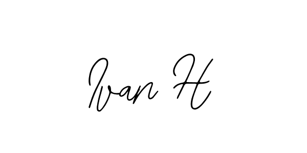 How to make Ivan H signature? Bearetta-2O07w is a professional autograph style. Create handwritten signature for Ivan H name. Ivan H signature style 12 images and pictures png