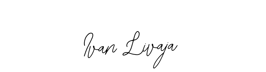 Similarly Bearetta-2O07w is the best handwritten signature design. Signature creator online .You can use it as an online autograph creator for name Ivan Livaja. Ivan Livaja signature style 12 images and pictures png