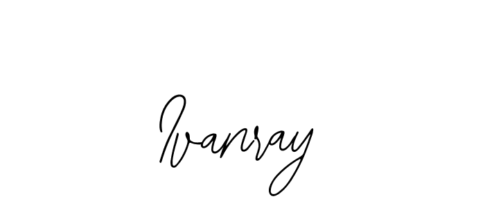 How to make Ivanray name signature. Use Bearetta-2O07w style for creating short signs online. This is the latest handwritten sign. Ivanray signature style 12 images and pictures png