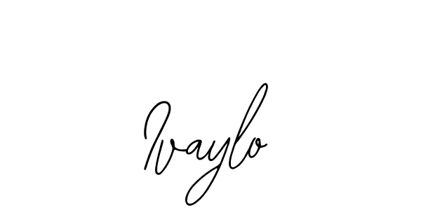 You should practise on your own different ways (Bearetta-2O07w) to write your name (Ivaylo) in signature. don't let someone else do it for you. Ivaylo signature style 12 images and pictures png