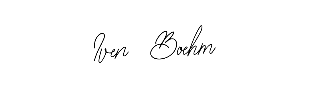 Check out images of Autograph of Iven  Boehm name. Actor Iven  Boehm Signature Style. Bearetta-2O07w is a professional sign style online. Iven  Boehm signature style 12 images and pictures png