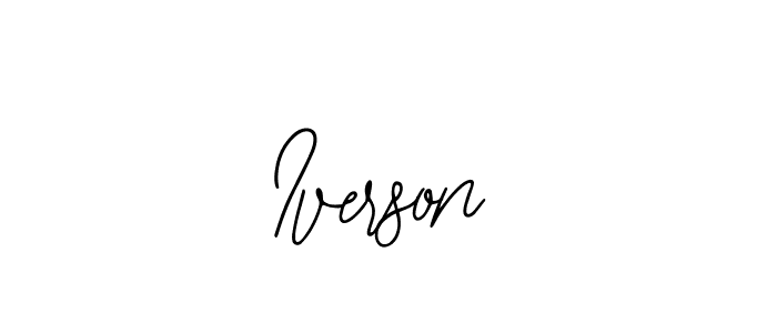 How to make Iverson name signature. Use Bearetta-2O07w style for creating short signs online. This is the latest handwritten sign. Iverson signature style 12 images and pictures png