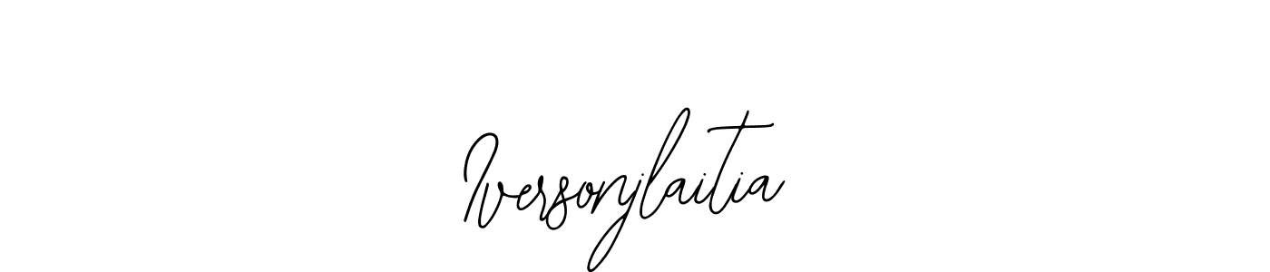Create a beautiful signature design for name Iversonjlaitia. With this signature (Bearetta-2O07w) fonts, you can make a handwritten signature for free. Iversonjlaitia signature style 12 images and pictures png