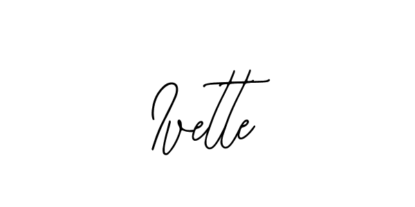 You should practise on your own different ways (Bearetta-2O07w) to write your name (Ivette) in signature. don't let someone else do it for you. Ivette signature style 12 images and pictures png