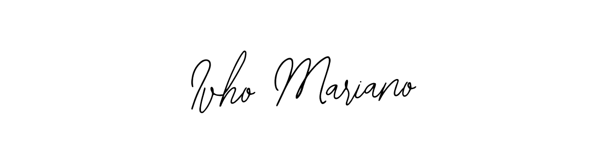 Also we have Ivho Mariano name is the best signature style. Create professional handwritten signature collection using Bearetta-2O07w autograph style. Ivho Mariano signature style 12 images and pictures png