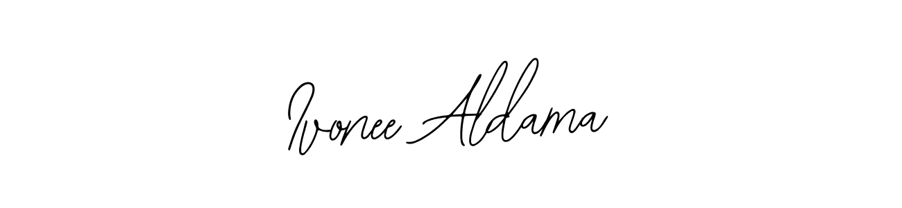 Bearetta-2O07w is a professional signature style that is perfect for those who want to add a touch of class to their signature. It is also a great choice for those who want to make their signature more unique. Get Ivonee Aldama name to fancy signature for free. Ivonee Aldama signature style 12 images and pictures png