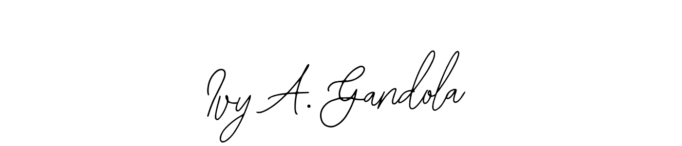 Bearetta-2O07w is a professional signature style that is perfect for those who want to add a touch of class to their signature. It is also a great choice for those who want to make their signature more unique. Get Ivy A. Gandola name to fancy signature for free. Ivy A. Gandola signature style 12 images and pictures png